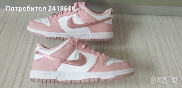 Nike  Dunk Low Pink Velvet   Size 38 /24 см. UK 5  US 5.5  НОВО! ОРИГИНАЛ! Дамски Кецове., снимка 7 - Кецове - 52575408