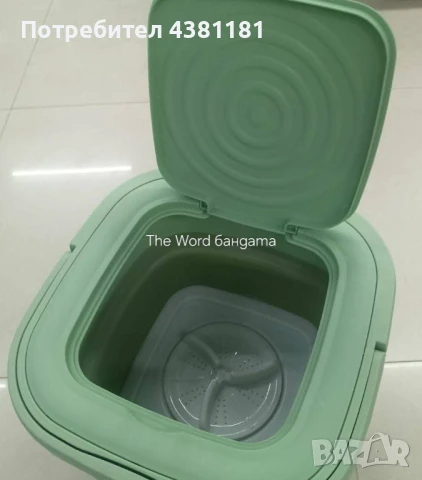 Електрическа компактна преносима пералня с горен отвор и контрол на докосване, снимка 5 - Перални - 50630245