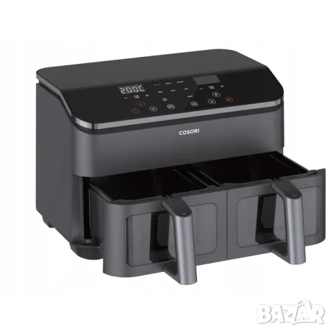 Еър фрайър Cosori Dual Basket CAF-R901-AEU, 8,5л, снимка 4 - Фритюрници - 56061368