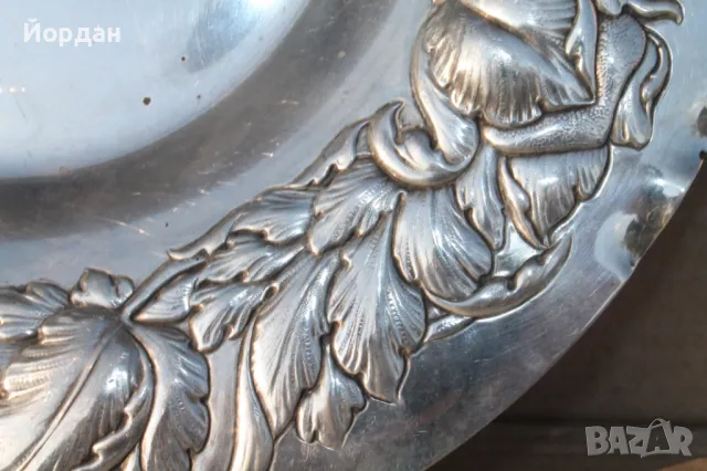 Сребърна фруктиера, снимка 7 - Антикварни и старинни предмети - 49575986