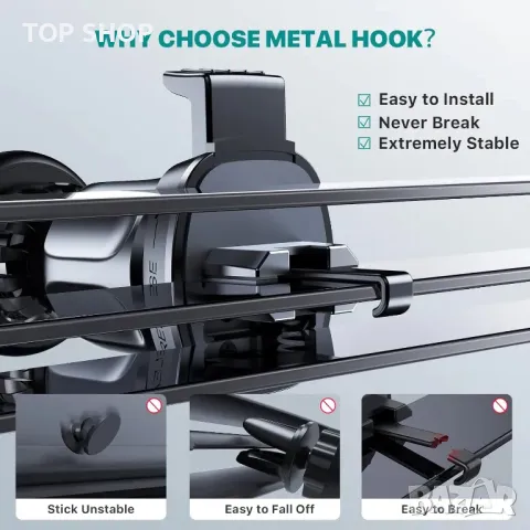 Универсален магнитна стойка за телефон за кола Miracase, снимка 6 - Селфи стикове, аксесоари - 48636575