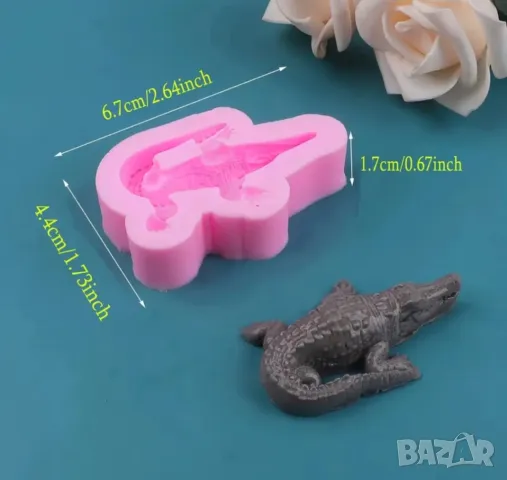 Молд крокодил, снимка 2 - Форми - 48790199