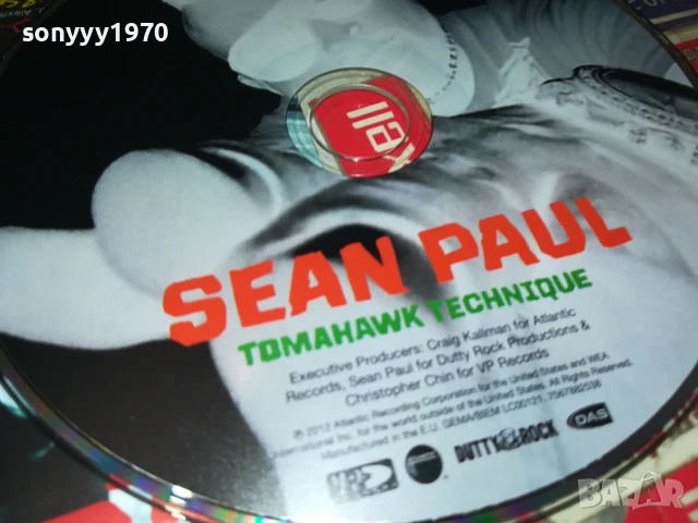 SEAN PAUL CD-ВНОС GERMANY 0907251223, снимка 12 - CD дискове - 50960741