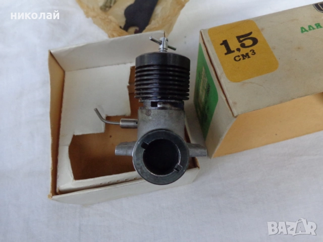 Ретро двигател за самолетомоделизъм чисто нов СССР, снимка 6 - Влакчета, самолети, хеликоптери - 51434128
