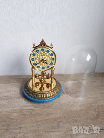 Немски настолен кварцов часовник HERMLE, снимка 4 - Антикварни и старинни предмети - 35926540