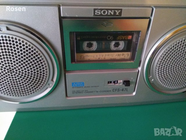 Продавам радиокасетофон Sony cfs 47 L Japan , снимка 6 - Радиокасетофони, транзистори - 40587249