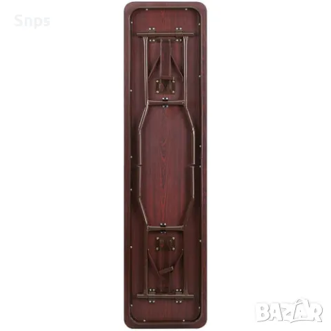 Сгъваема маса за обучение и събития от махагон, цвят меламинкафява, снимка 6 - Маси - 49615317