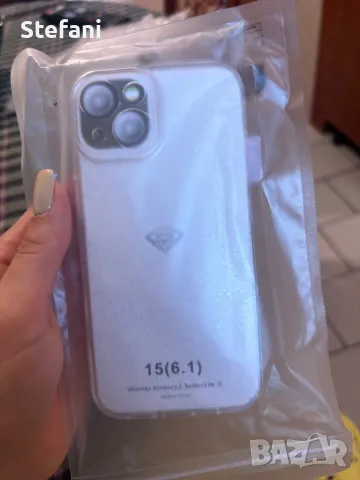 Силиконов прозрачен калъф за Iphone15