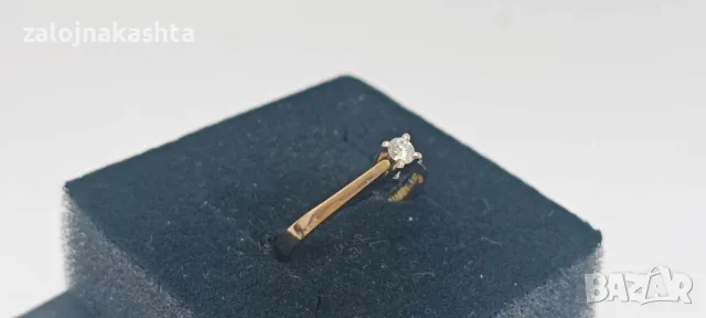 Нов-Златен пръстен с Брилянт-2,37гр/18кр, снимка 4 - Пръстени - 47417608