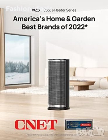 Нов 16 инча електрически нагревател с термостат 1800W безшумен керамичен вентилатор за дома , снимка 3 - Други стоки за дома - 42394710