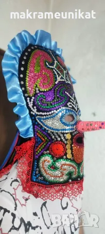 Кукерска маска гугла, нова, Сурва, Кукерландия, маскарад, събори, изкуство,арт, снимка 5 - Декорация за дома - 43807312