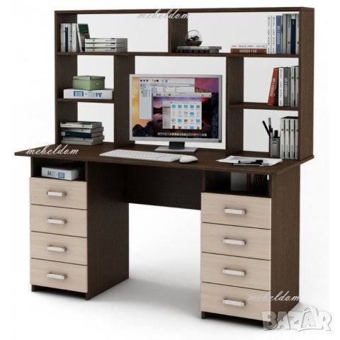 Бюро 143см. с надстройка и 8 чекмеджета(код-1131), снимка 2 - Бюра - 40952998