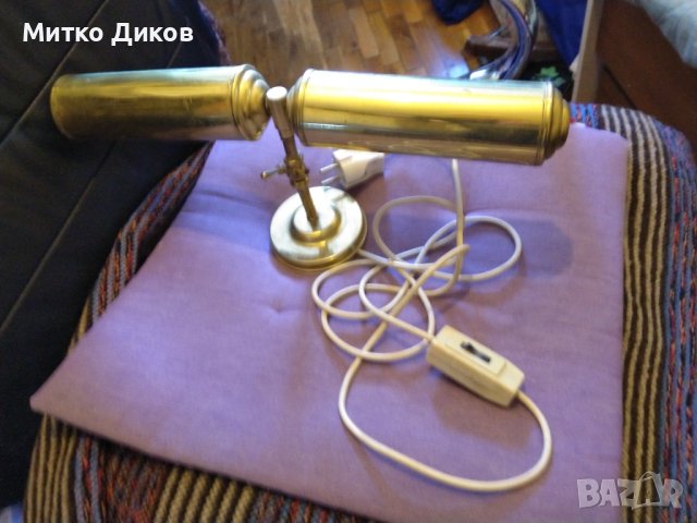 Нощна лампа -две лампи ръчна изработка хенд мейд височина 17см -отстрани 40см и фи 5.6см, снимка 9 - Декорация за дома - 41981277