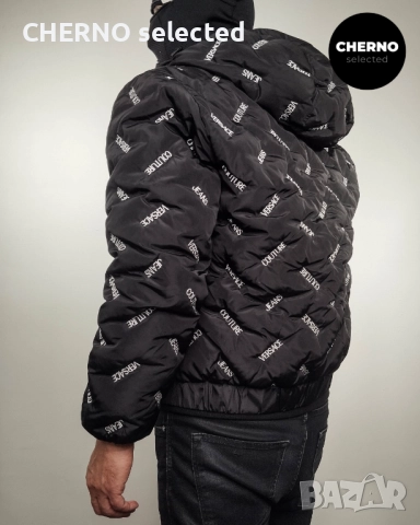 Пухено яке VERSACE JEANS COUTURE Logo-Print Puffer – Размер L – по договаряне, снимка 7 - Якета - 52869106