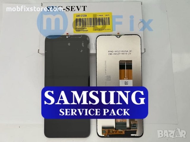 Оригинален дисплей с тъч скрийн за Samsung A03s, A037F / Service Pack , снимка 1 - Резервни части за телефони - 40493353