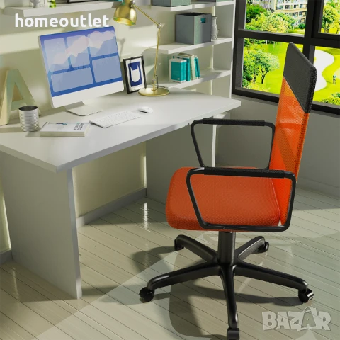 Офис стол HL08YE CHAIR-YELLOW, снимка 2 - Столове - 51040003