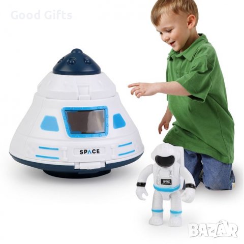 Космическа спасителна капсула с астронавт