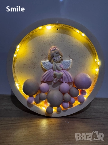 Детска лампа “Ангелче”, снимка 7 - Детски нощни лампи - 52344911