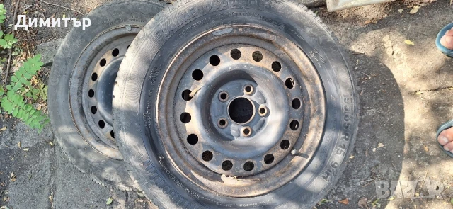 2броя железни джанти с гуми, снимка 3 - Гуми и джанти - 51177556