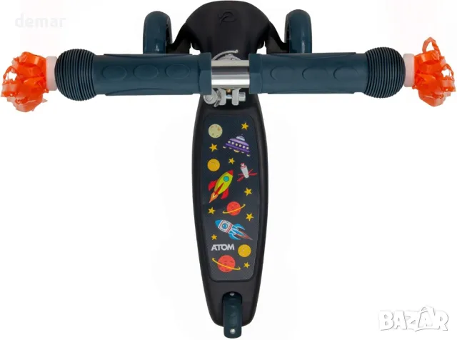 ATOM Eclipse Light-Up Детска тротинетка за бутане с регулируема височина на дръжката, за деца 3+ г., снимка 4 - Детски велосипеди, триколки и коли - 47370103