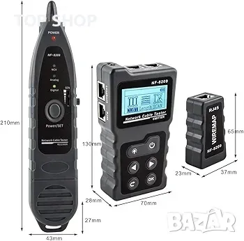 NOYAFA NF-8209 Усъвършенстван мрежов кабелен тестер Многофункционален кабелен тракер с PoE, снимка 5 - Гедорета - 48787340