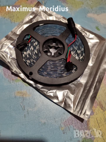 Дигитална Адресируема LED лед  neopixel  Лента 12V +ПОДАРЪК контролер, снимка 2 - Лед осветление - 51388450