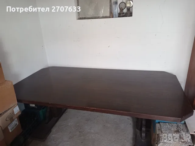 Продавам масивна дървена маса , снимка 3 - Маси - 56049737