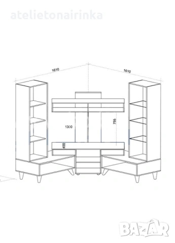 Холна секция Нола, снимка 2 - Секции и витрини - 46382473