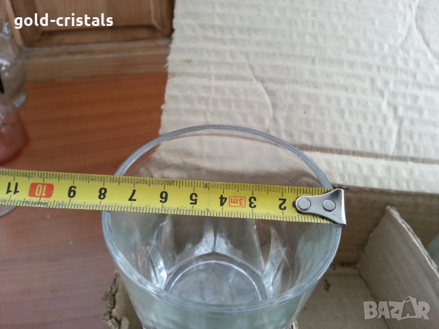 Ретро стъклени чаши за вода уиски , снимка 4 - Антикварни и старинни предмети - 36084121
