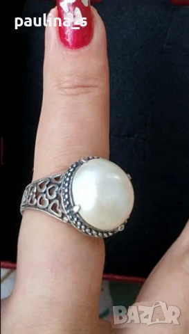 Винтидж / Антика / Стари сребърни пръстени , снимка 15 - Пръстени - 45914701