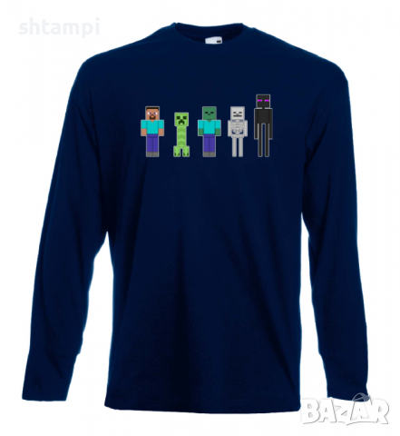 Мъжка тениска майнкрафт Minecraft 7,Minecraft,Игра,Забавление,подарък,Изненада,Рожден Ден., снимка 18 - Тениски - 36496334
