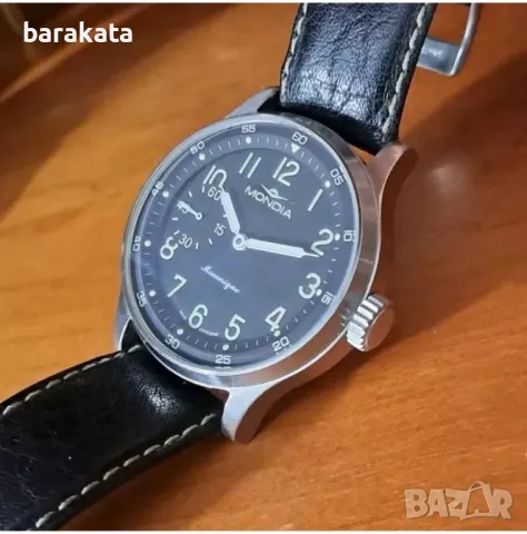 Mondia Zenith military manual winding watch ETA Unitas 6497 Swiss no automatic , снимка 3 - Мъжки - 47895535