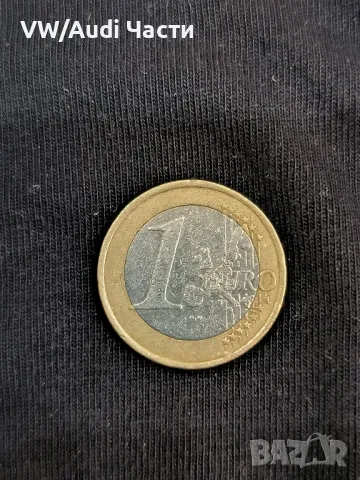 Монета 1 евро Франция 2001г. минт 1 Euro France 2001, снимка 2 - Нумизматика и бонистика - 49036747