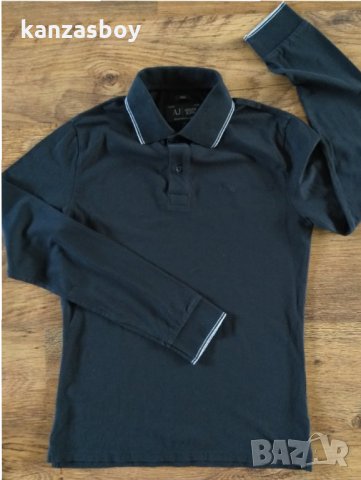  ARMANI JEANS's polo shirt - страхотна мъжка блуза КАТО НОВА, снимка 5 - Блузи - 34175939