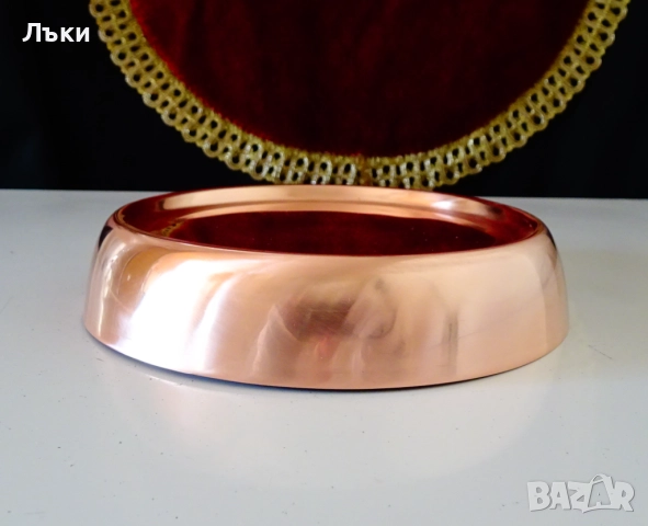 Медна поставка за бутилка,кана,стойка за горещи съдове. , снимка 2 - Антикварни и старинни предмети - 51514867