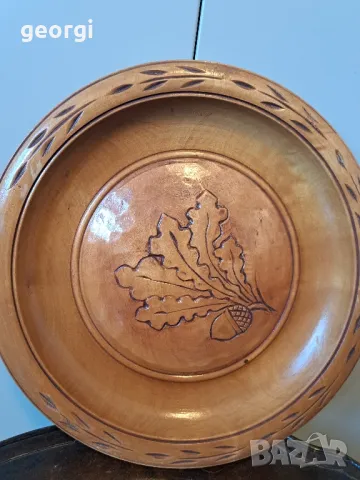 Красива дърворезбована чиния за стена    17/2, снимка 4 - Декорация за дома - 48994894