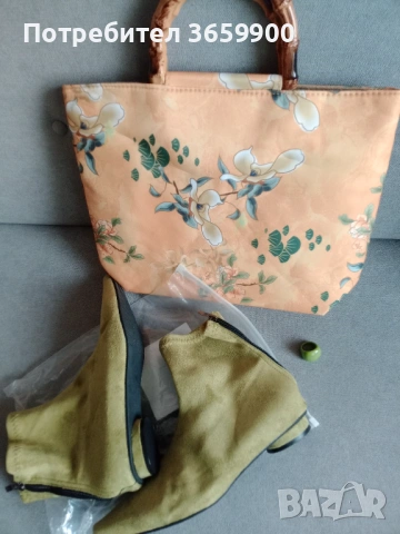 Боти и чанта + подарък, снимка 9 - Дамски боти - 53391654