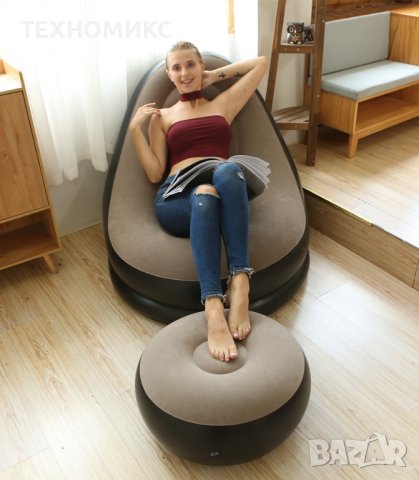 Преносимо надуваемо кресло и табуретка предназначена за почивка , снимка 13 - Дивани и мека мебел - 42121294