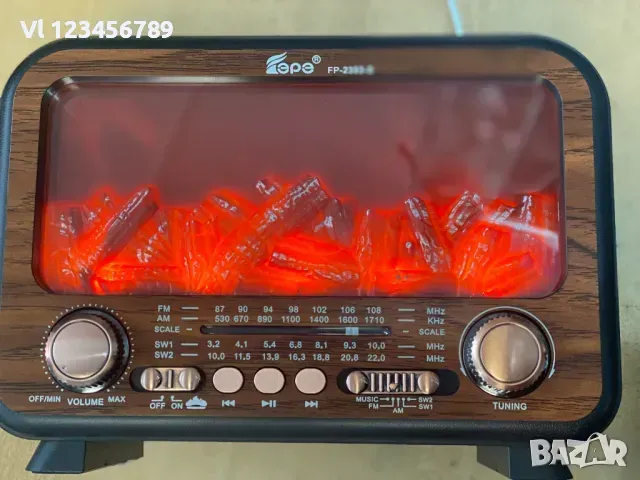 FP-2393S Bluetooth високоговорител, преносим соларен AM,FM,SW1-2-4 пламък