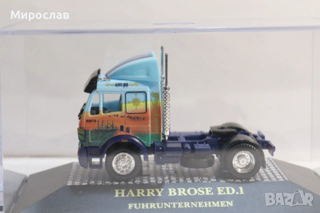 HERPA H0 1/87 MERCEDES BENZ ВЛЕКАЧ КАМИОН КОЛИЧКА МОДЕЛ, снимка 2 - Колекции - 53570968