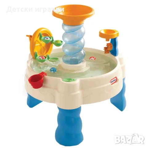 Детска маса за игра с вода, Little Tikes, със спираловидни улеи и топки, снимка 3 - Други - 50991290