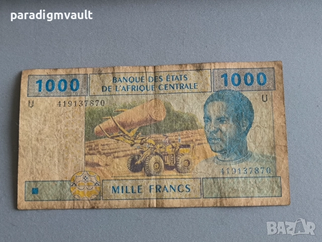 Банкнота - Централни африкански щати - 1000 франка | 2002г.