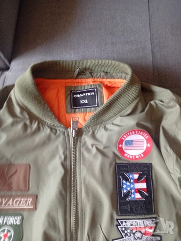 Пилотско яке бомбър US NAVY , снимка 5 - Якета - 53735091