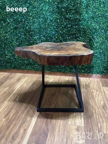 Холни маси и етажерки от дърво в комбинация с метал, снимка 2 - Маси - 53535586