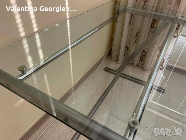 Стъклено бюро - 120/70, снимка 4 - Бюра - 53678034