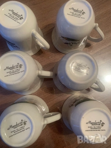 Чаши и десертни чинии с патки* 6 броя, снимка 5 - Сервизи - 53851427