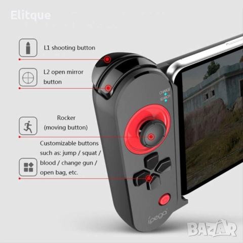 Безжичен контролер за компютърни игри iPEGA PG-9100 Unicorn, снимка 7 - Друга електроника - 52819332