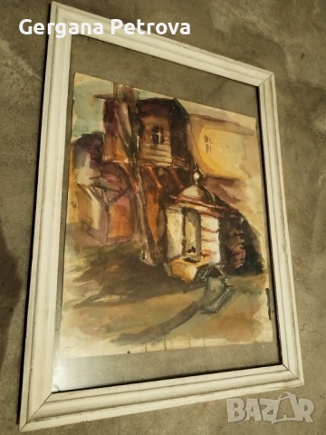 Картини Портрет на мъж, Стари къщи с въглен, Къщи, снимка 3 - Картини - 52153797