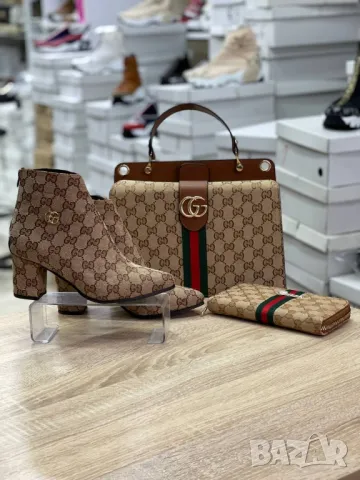 дамски боти на ток gucci louis vuitton burberry , снимка 5 - Дамски боти - 49197084