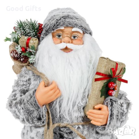 Дядо Коледа с подаръци, 60см, снимка 3 - Декорация за дома - 42720063